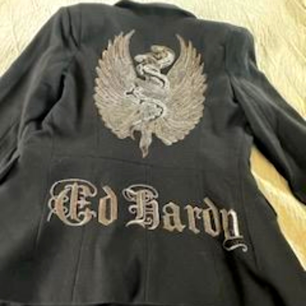 ED Hardy black blazer